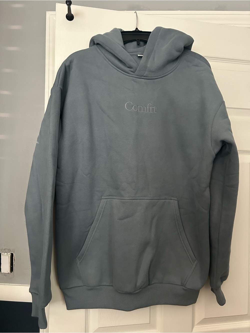 Comfort Embroidered Hoodie - Gray